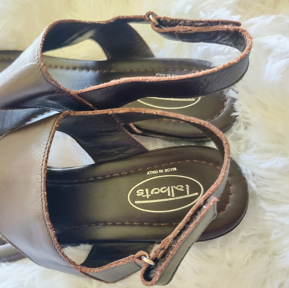 Vintage Talbot's Brown Leather Thong Sandals Size 9 N - Picture 5 of 9